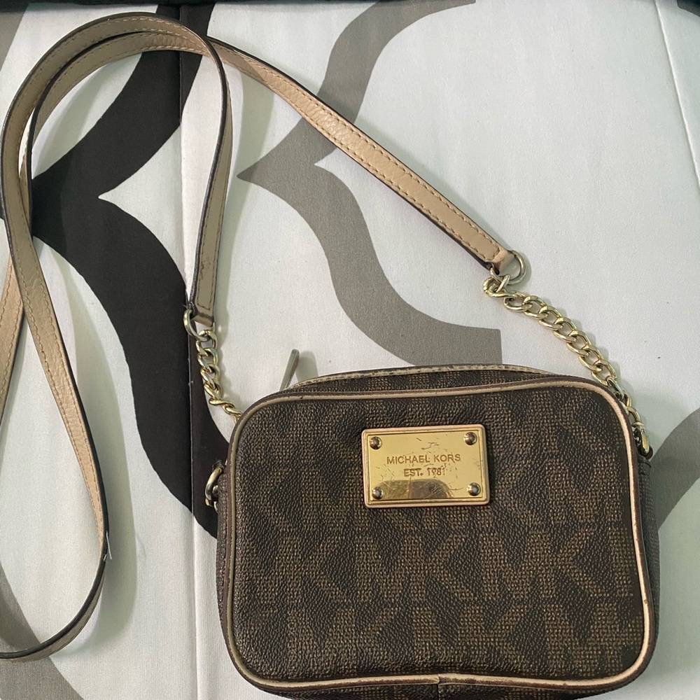 Michael Kors Small Brown Crossbody Purse